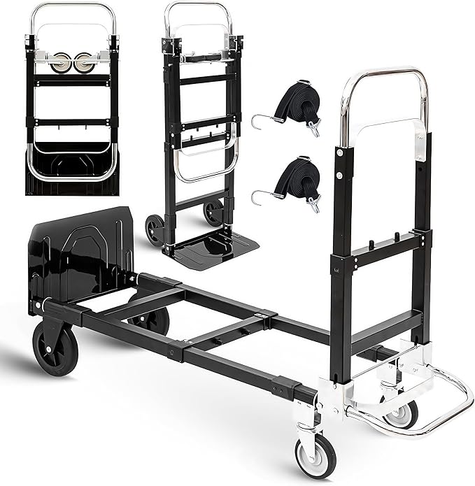 3 in1 Heavy Duty Convertible Hand Truck Dolly Cart, Folding Trolley Cart by Unknown
