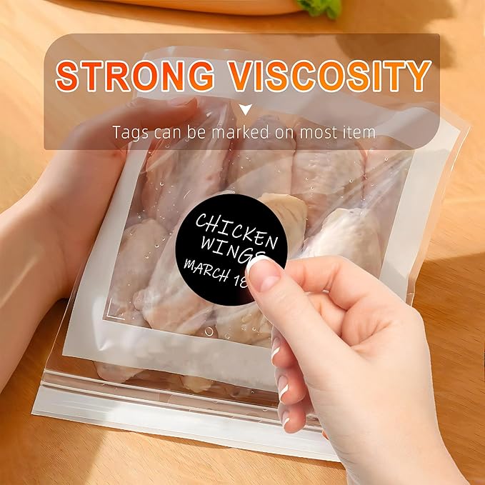 2-Inch Black Circle Sticker Labels, Organizing - Image 5
