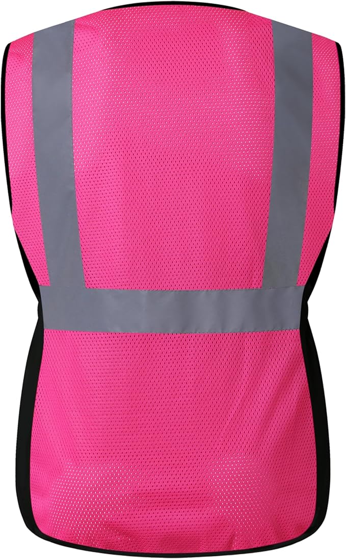 Safety Vest for women, Hi vis Reflective Lady Work vest - Image 6