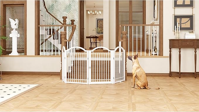 BHG Metal No-Assembly Freestanding Dog Gate - Image 7