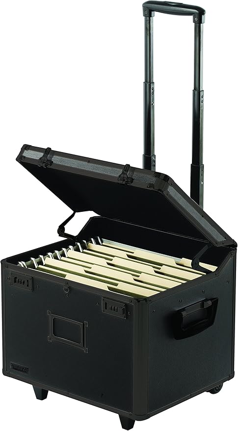 Vaultz Locking Mobile File Chest, Letter/Legal Files, 17.5" X 15.5" X 14.5" - Image 2