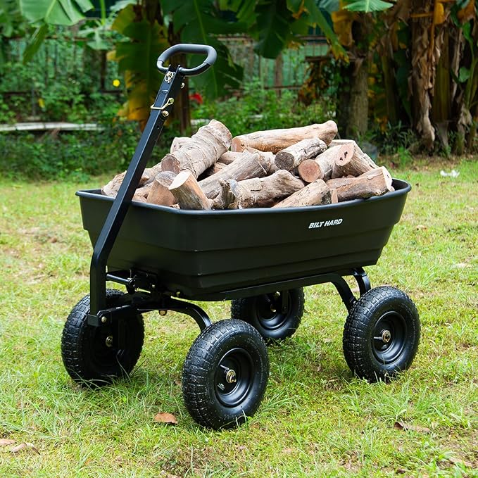 BILT HARD 1200 lbs 7 Cu Ft Poly Garden Dump Cart - Image 7