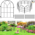 Black Garden Fences Animal Barrier, 12.55"*16.48" Garden Border Fencing by Unknown