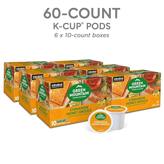 Green Mountain Coffee Roasters Cinnamon Honey Drizzle, Single-Serve Keurig - Image 3