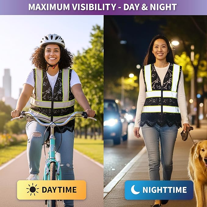 Lace-Mesh Safety Vest for Women & Men - Image 5