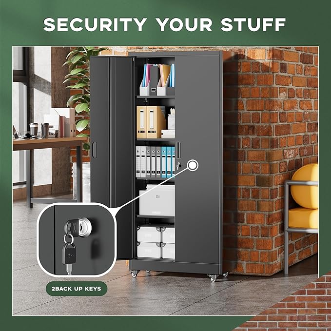 Greenvelly Metal Storage Cabinet - Image 5