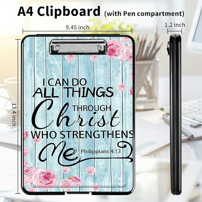 A4 Clipboards, Heavy Duty Waterproof Nursing Plastic Folder Clipboard - Image 2