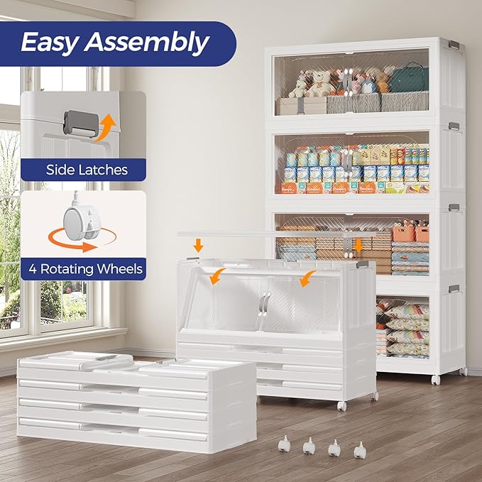 640QT Plastic Stackable Storage Bins - Image 5