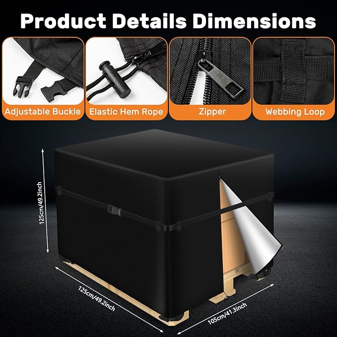 Pallet Covers 49×41×49 Inches - Image 3