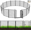 ADAVIN Tall Garden Fence 48 in 12 Panels Total 26.6 FT, Heavy Duty Iron Metal by ADAVIN