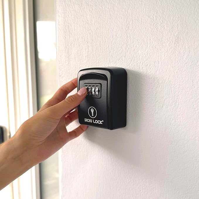 Iron Lock® Wall Mount Key Lock Box – Waterproof Heavy Duty Metal Lock Box - Image 7