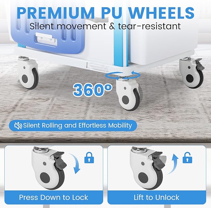 5-Tier Medical Cart, Hospital Emergency Rolling Crash Carts - Image 5