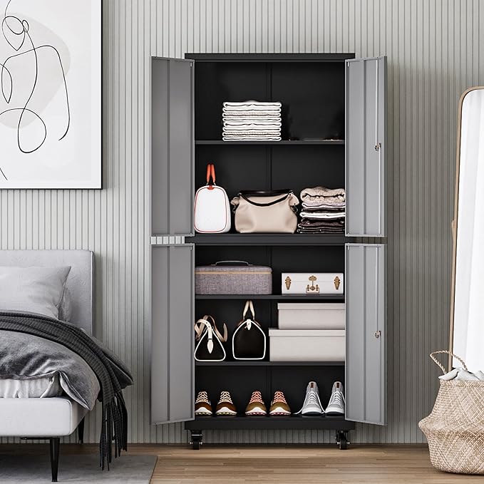 Letaya Metal Garage Storage Cabinet - Image 7