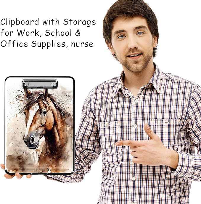 Clipboard with Storage, High Capacity Plastic Storage Clipboard with Pen Holder - Image 7