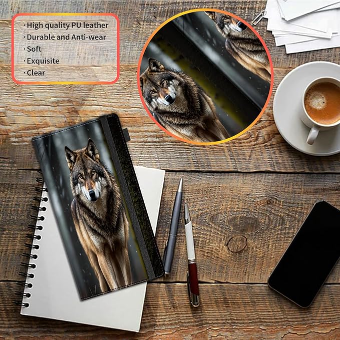 Car Registration and Insurance Holder, Leather Vehicle Glove Box Organizer - Image 5
