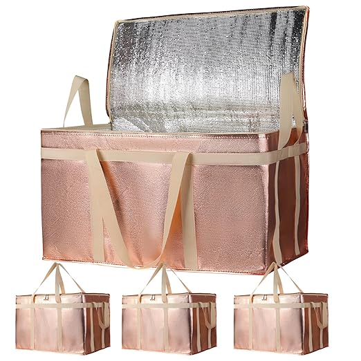 Bodaon 4-Pack Cooler Insulated Food Delivery Bag, Rideshare Delivery Bag by Bodaon