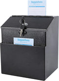 xydled Suggestion Box with Lock Wall Mountable Metal by xydled