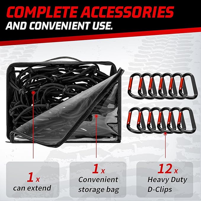 Heavy Duty Cargo Net for Pickup Truck Bed - Image 5