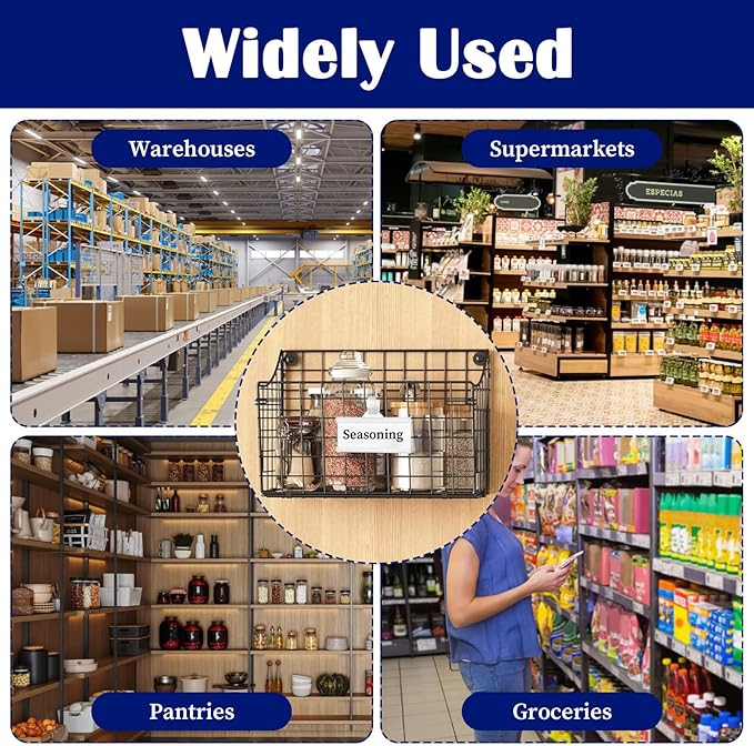 200 Pcs Plastic Wire Shelf Label Holders - Image 7