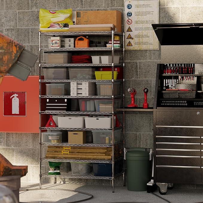 24" Deep x 42" Wide x 86" Height Wire Shelving Kit | 10-Tier | NSF Commercial - Image 6