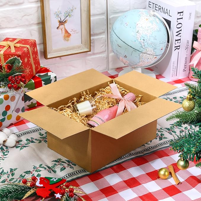 Famagic Small Shipping Boxes 6x6x6 Inch 10 Pack Brown Box Corrugated Cardboard - Image 6