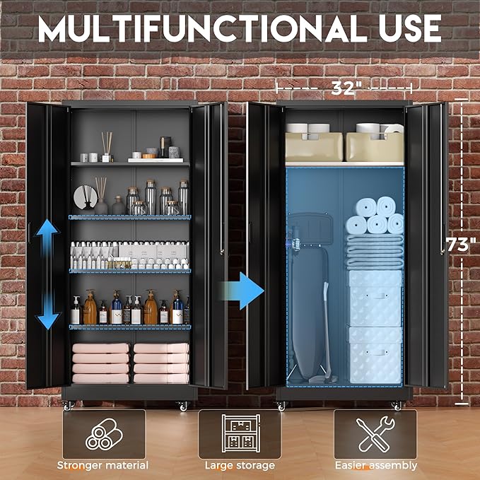 Greenvelly Metal Storage Cabinet - Image 3