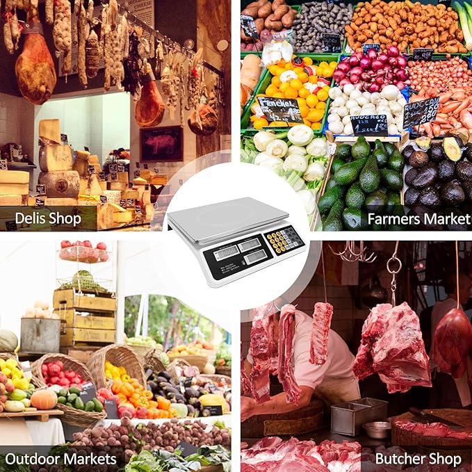 Price Computing Scale 88lb/40kg LCD Digital Commercial Price Scale - Image 8