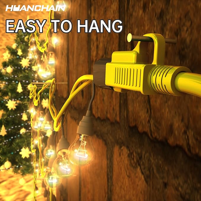 HUANCHAIN Indoor Outdoor Extension Cord 50 ft Waterproof, 16/3 Gauge Flexible - Image 4