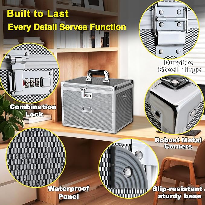 File Storage Cabinet File Organizer Document Organizer File Box in Office and - Image 3