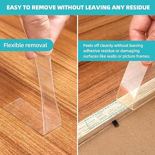 Double Sided Tape Heavy Duty 1.2in×20ft, Nano Tape Double Sided, Removable - Image 4