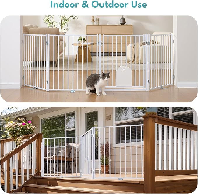 No Pawblems Free Standing Dog Gate - Image 3