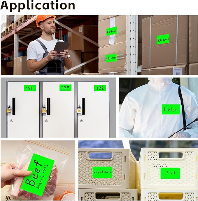 PARLAIM 3 X 5 Inch 4Rolls/1000 Per Roll Rectangle Inventory Color Coding Labels - Image 6