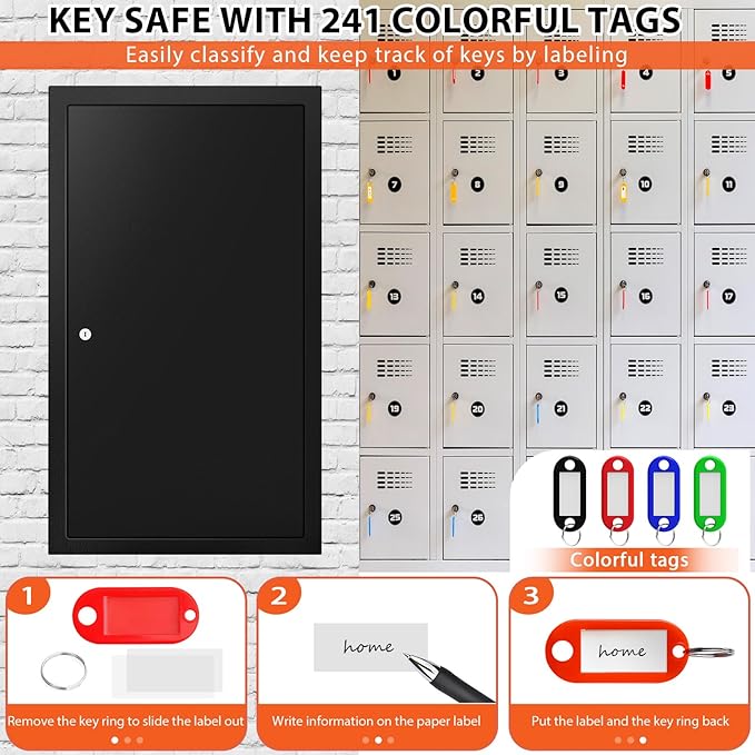 225 Keys Key Lock Box Wall Mount - Image 6