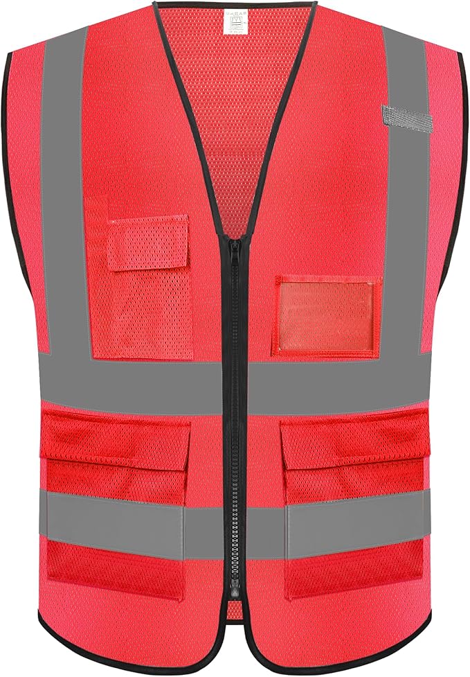 Reflective Safety Vest for Men Women by RhinoHit