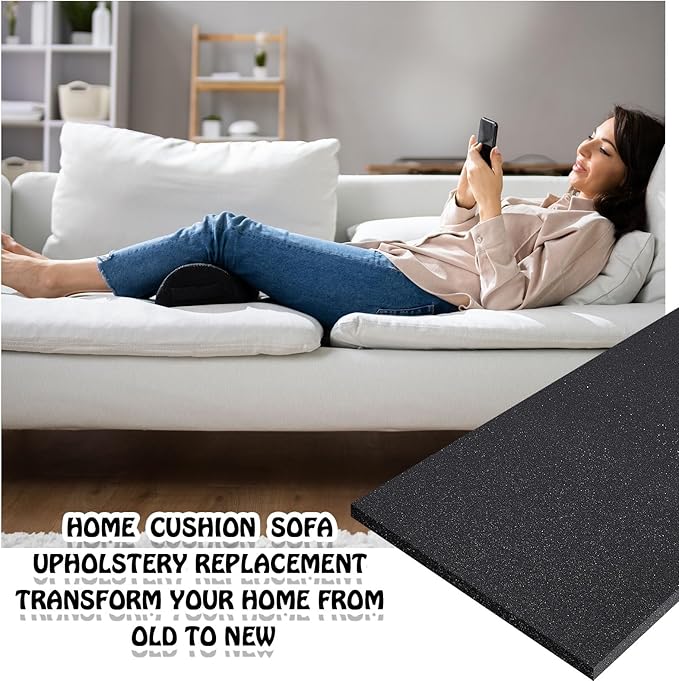 Amylove Polyurethane Foam 24" x 72" High Density Cushion Upholstery Foam Sheet - Image 5