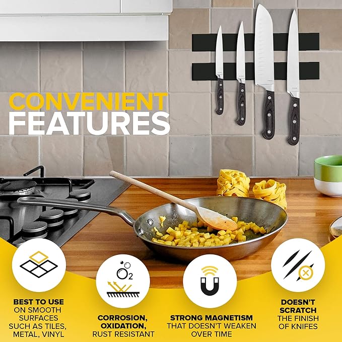 Adhesive Magnetic Strip for Knives Kitchen - Image 3