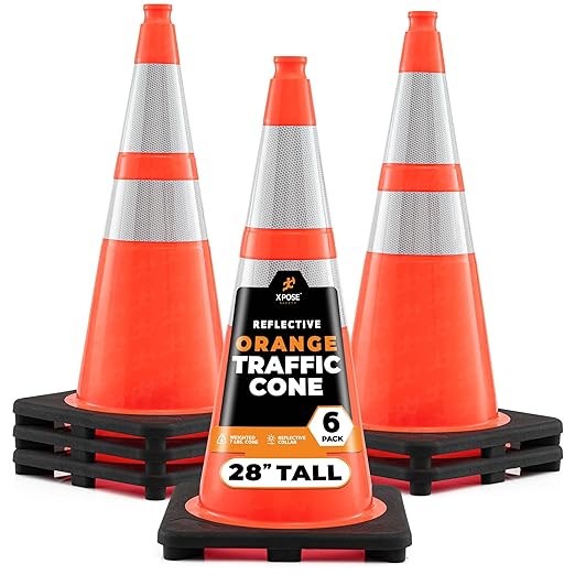 Xpose Safety 28 Inch Orange Traffic Cones by XposeSafety