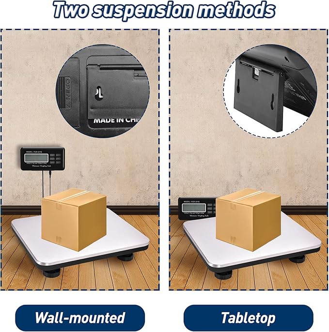 Shipping Scale 660lbs LCD Digital Postal Scale, Stainless Heavy Duty Postage - Image 7