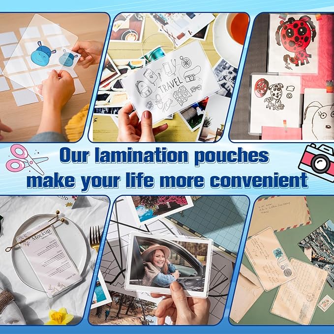 200 Pack 5mil 5“x7" Thermal Laminating Pouches Badge Laminate Pouches Clear - Image 6