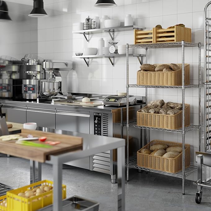 18" Deep x 30" Wide x 64" Height Wire Shelving Kit | 4-Tier | NSF Commercial - Image 2