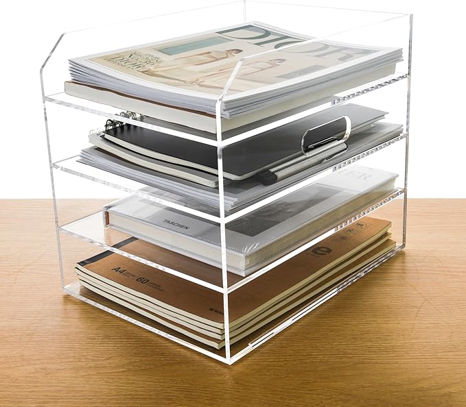 4 Tier Paper Organizer Letter Tray - Image 7
