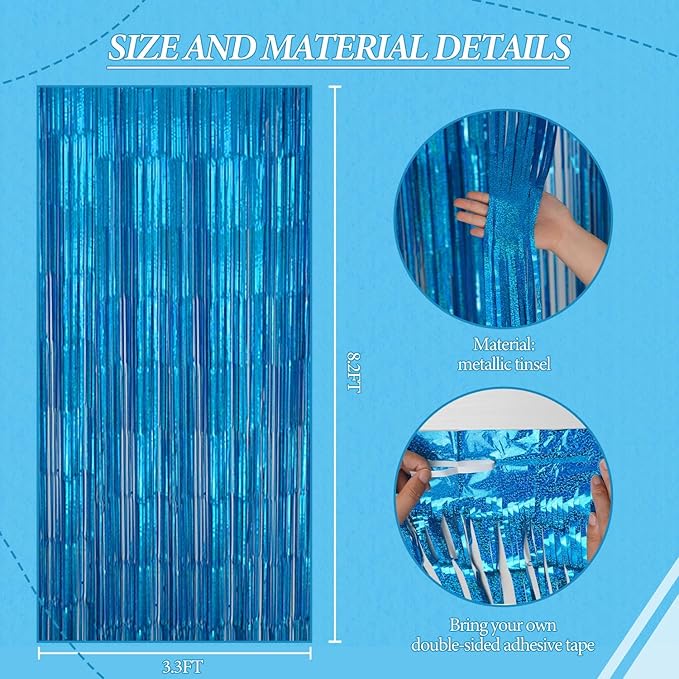 3 Pack Foil Fringe Backdrop - Image 3