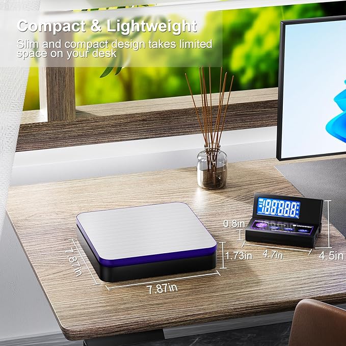 Digital Wireless Shipping Postal Scale 110lbs/0.1oz Accurate, Foldable LCD - Image 6