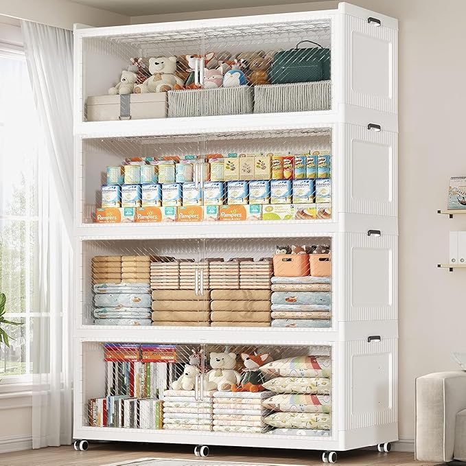 320Gal Extra Large Stackable Storage Bins by KUYIGAME