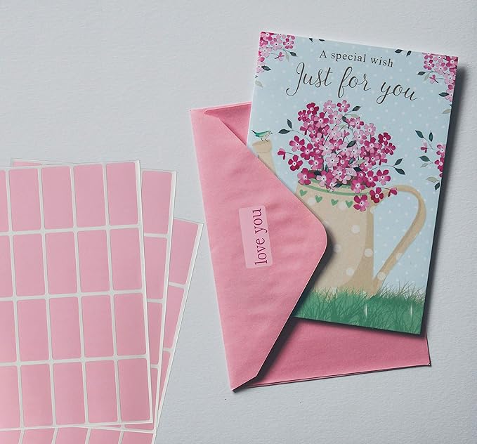 Royal Green Rectangular Metallic Stickers Labels in Rose Gold 1.57 inch x 0.75 - Image 5