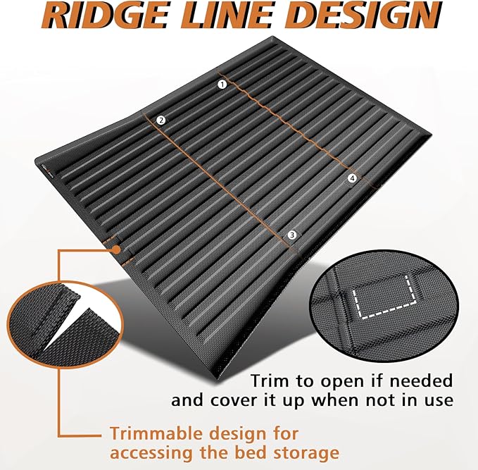 TripleAliners Premium Extra Thick Truck Bed Mat Compatible - Image 4