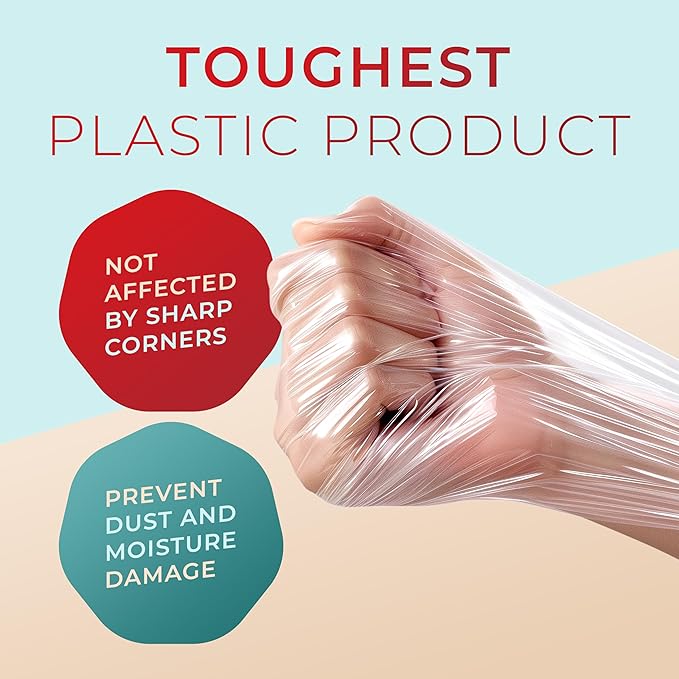 Shrink Wrap Roll for Moving | 80 Gauge 5" x 1000 FT Plastic Wraps for Packing | - Image 5