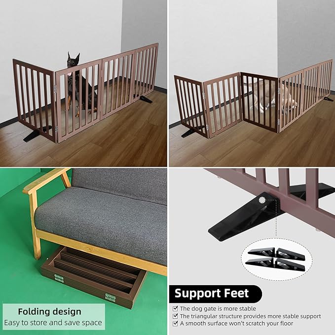 ZJSF Freestanding Indoor Dog Gate - Image 4