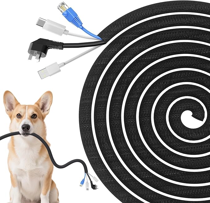 Cord Protectors from Pets No Chew, Ultra Durable Wire Protector Cord Covers by Wilaly