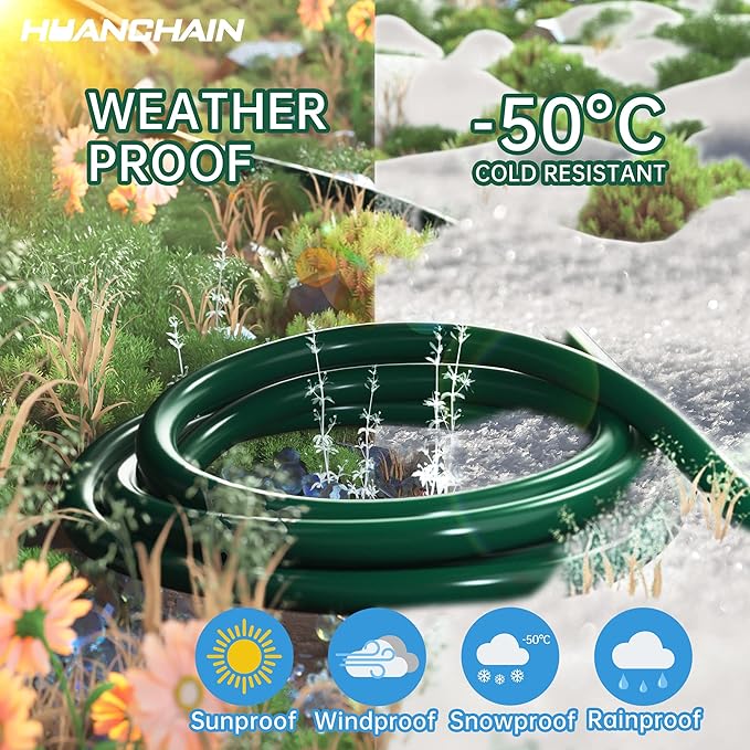 HUANCHAIN Indoor Outdoor Green Extension Cord 75 ft Waterproof, 16/3 Gauge - Image 7